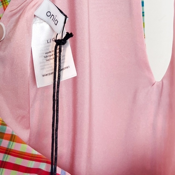 NWT Onia Eliza Plaid Halter Keyhole One Piece Swimsuit - Picture 8 of 8